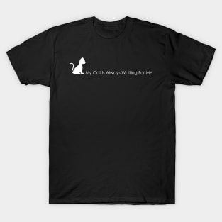 03 - My Cat Is Always Waiting For Me T-Shirt